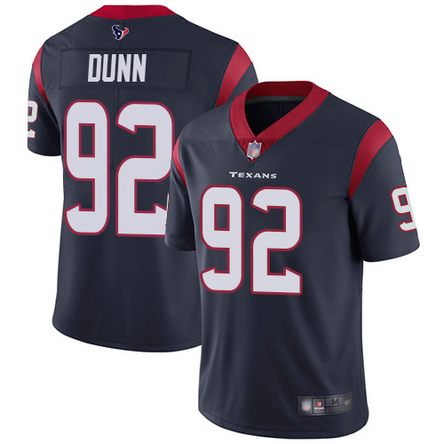 Houston Texans Limited Navy Blue Men Brandon Dunn Home Jersey NFL Football #92 Vapor Untouchable->houston texans->NFL Jersey